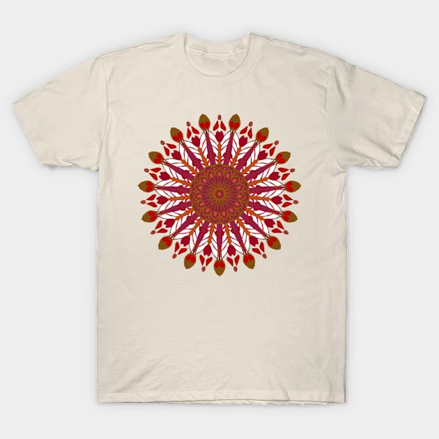 Autumn sensations Mandala T-Shirt by Adele